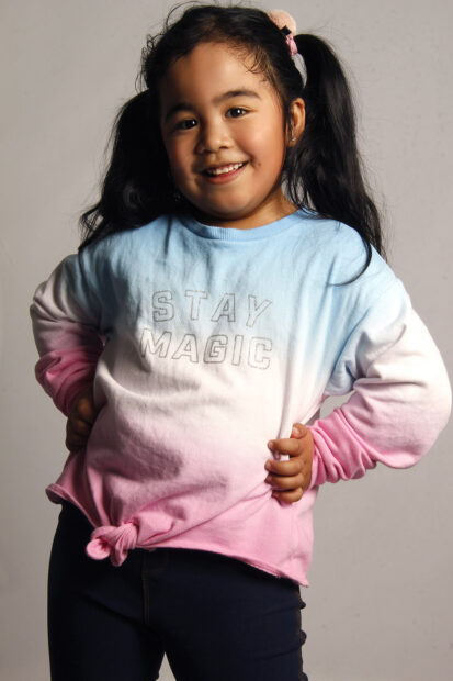 Jhasmyn Joy Madroño Puma Niña modelo Broadway Model Kids