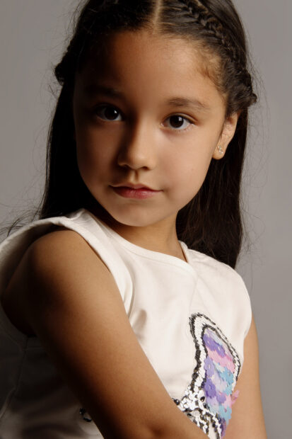 Paula González Duarte Niña modelo Broadway Kids